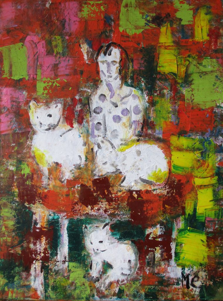 At home-acrylic on canvas-60x80cm