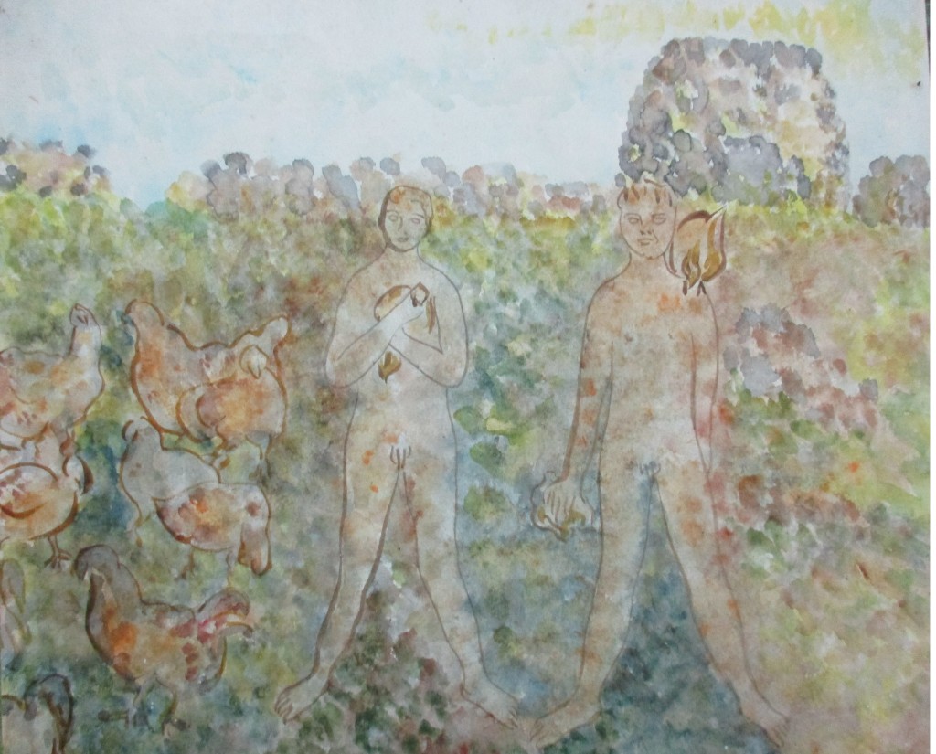 Boys-water colour- 33x32cm