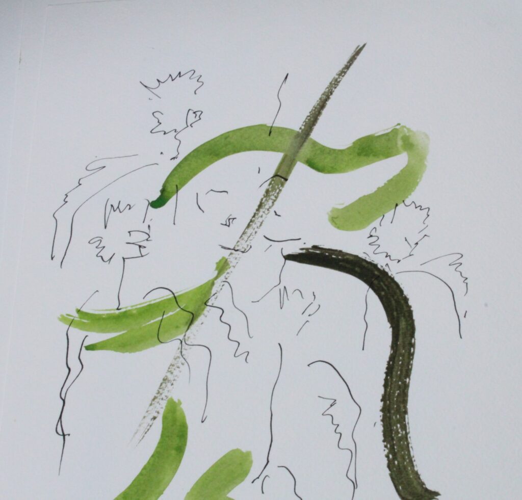 Symbol-water colour and mixed media on  paper-21x29,7cm