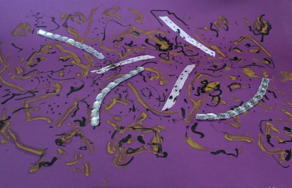 Pets - mixed media on paper - 50x70cm