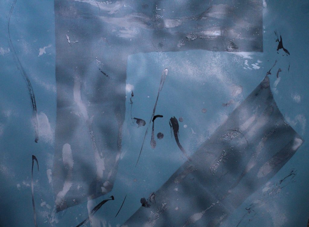 SKY-mixed media on paper-69x69cm