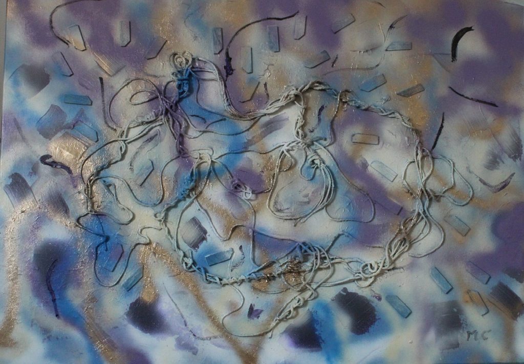 Poverty-mixed media on canvas-70x100cm